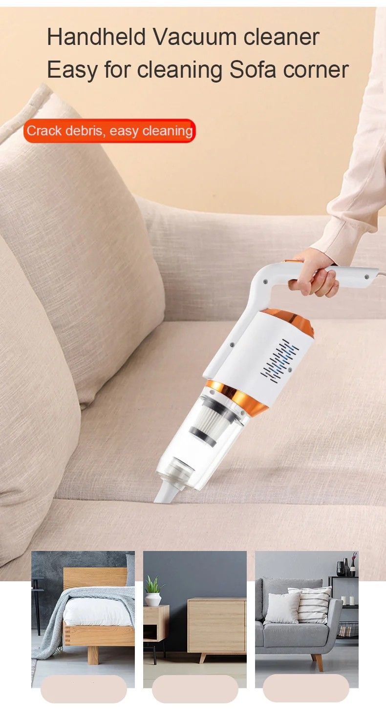 120W Wireless rechargeable Car/ Home Vacuum Cleaner_5