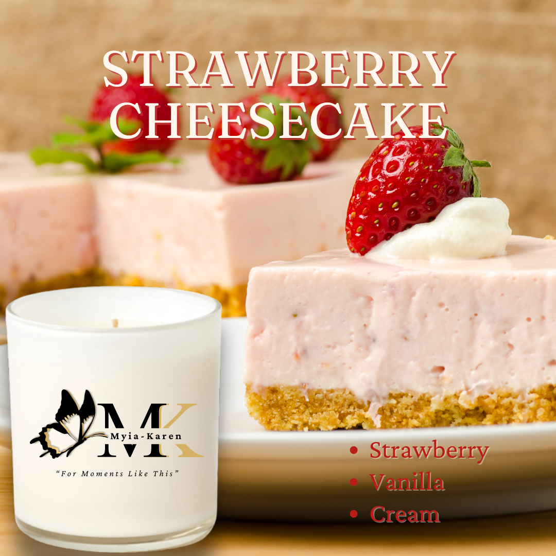 Strawberry Cheesecake Scented Candle_0