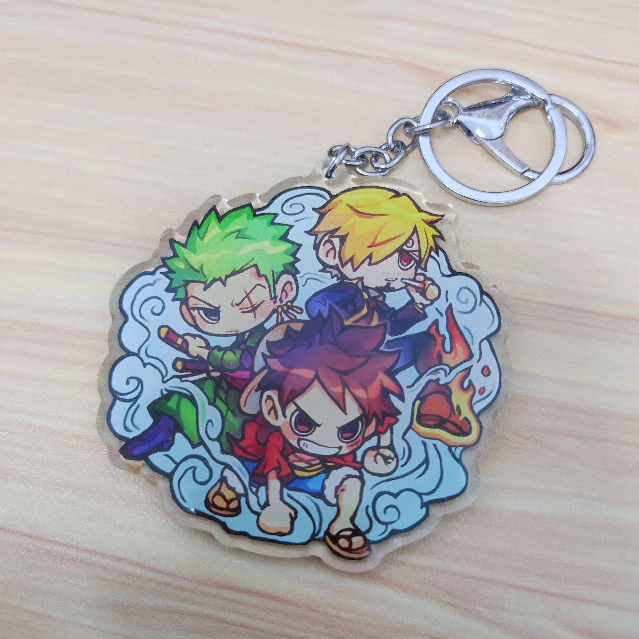 One Piece Fanart Keychain Trio_0