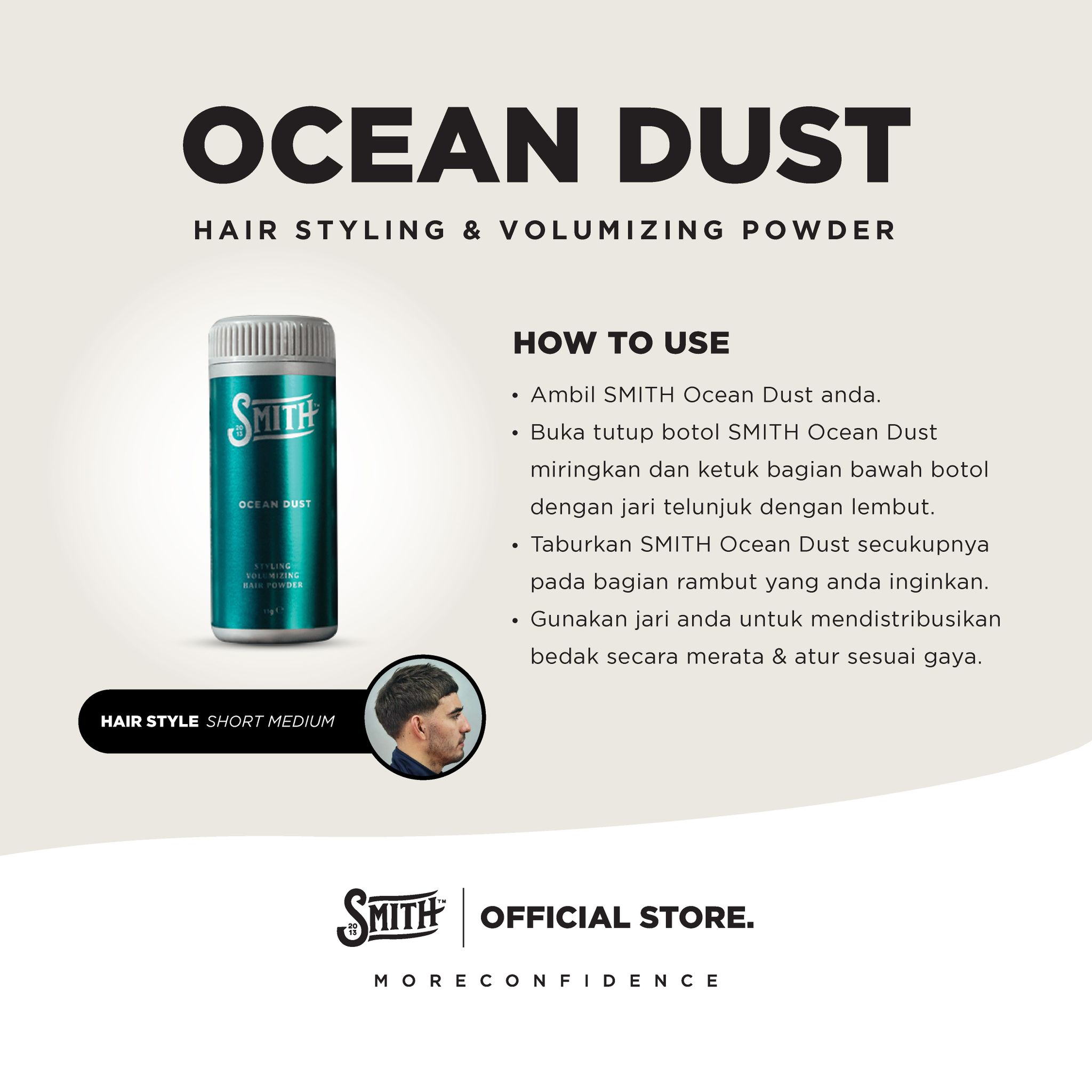 SMITH - Ocean Dust Hair Styling & Volumizing Powder 11gr_1