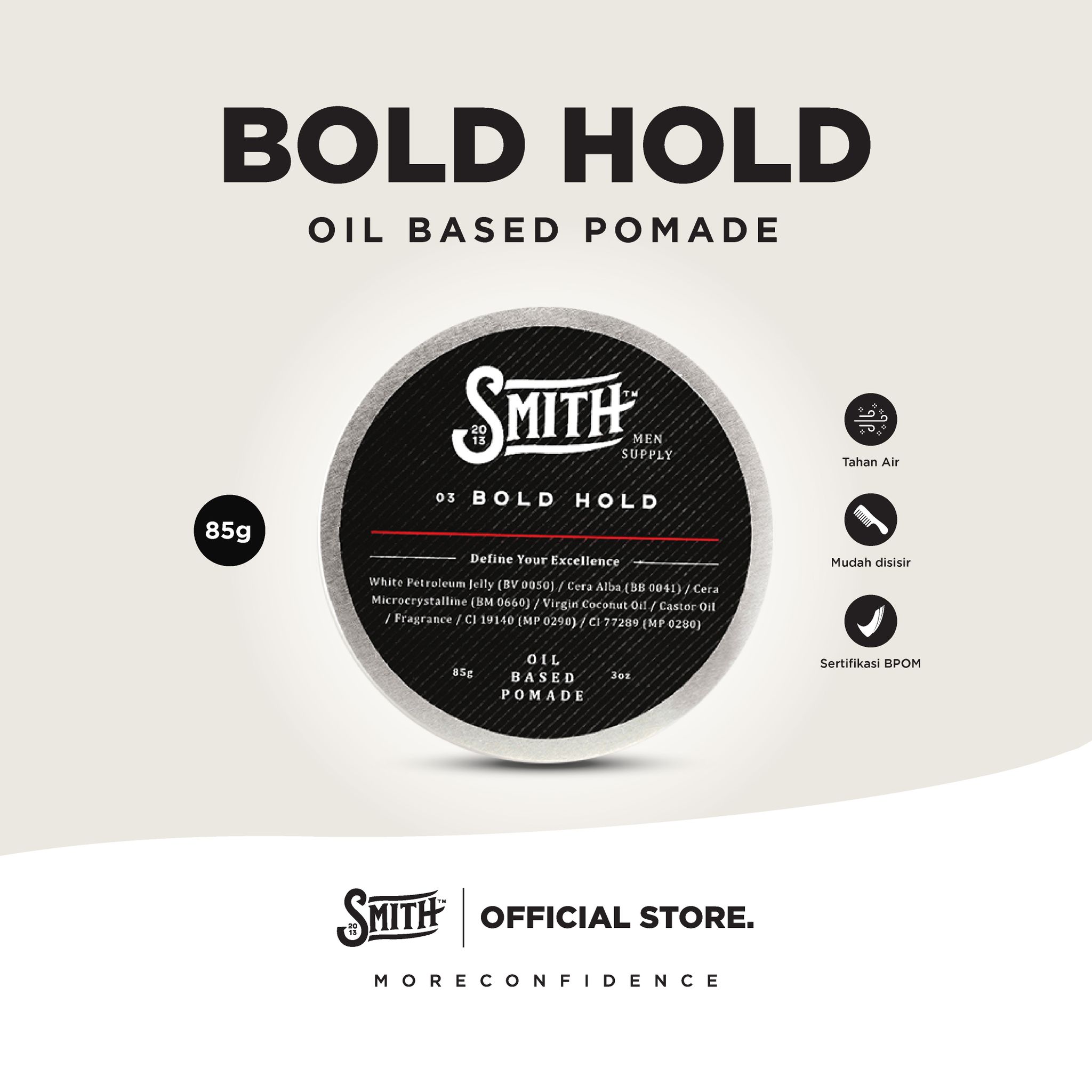 SMITH - Bold Hold Hair Pomade Oil Based 85gr_0