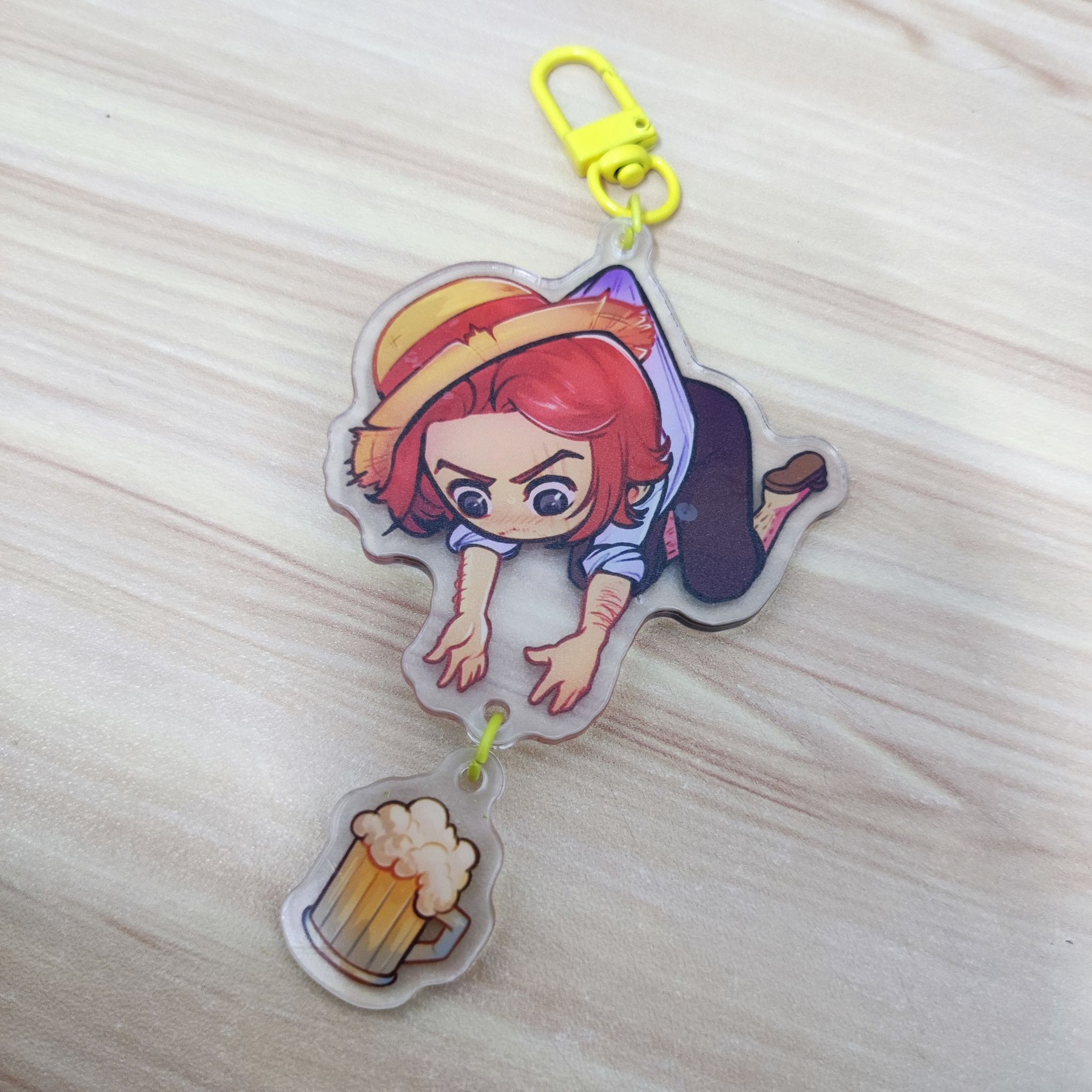 One Piece Fanart Keychain - Hanging Shanks_0