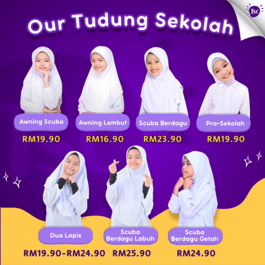 Tudung Sekolah Si Comel_1