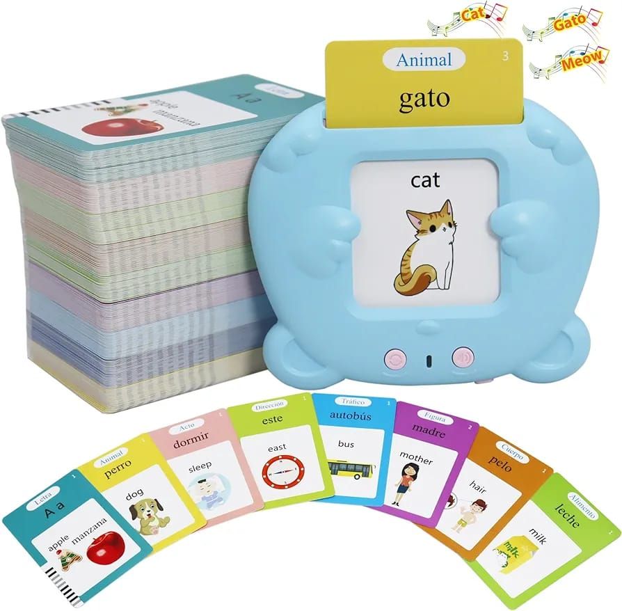 📚 **Bilingual Spanish-English Talking Flash Cards for Kids** - _5