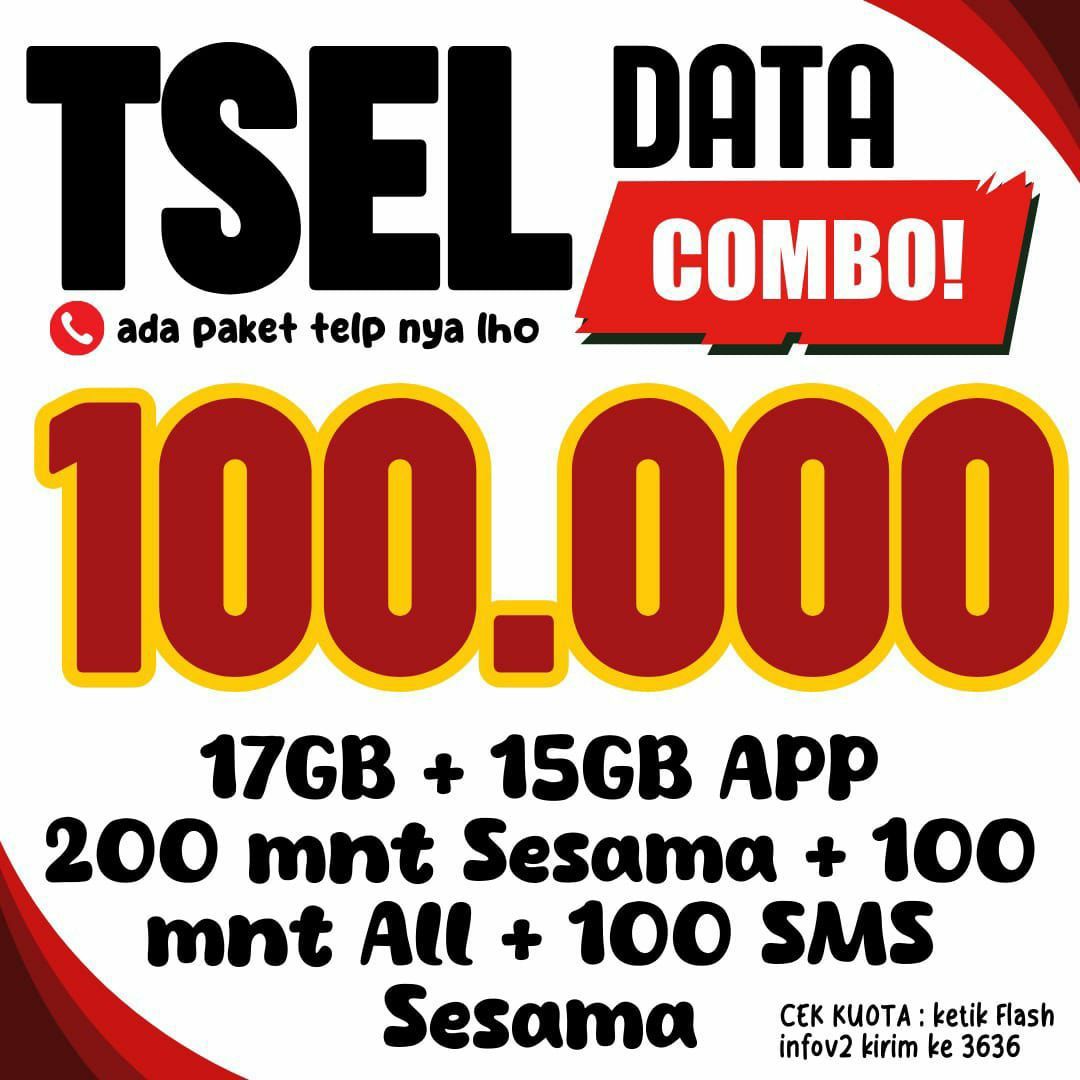 Telkomsel data  combo 17 gb 30 hari_0