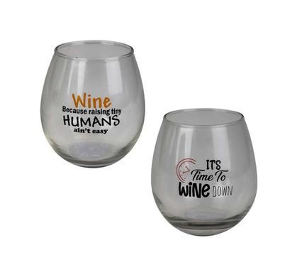 TUMBLER GLASS WINE STEMLESS WITH PRINT 475ml (SET OF 6)_0