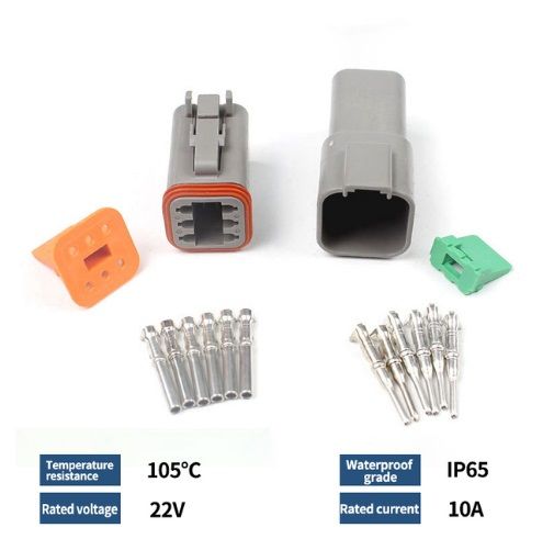 8 Pin Waterproof Deutsch Type Electrical Connector – Reliable and Waterproof_0