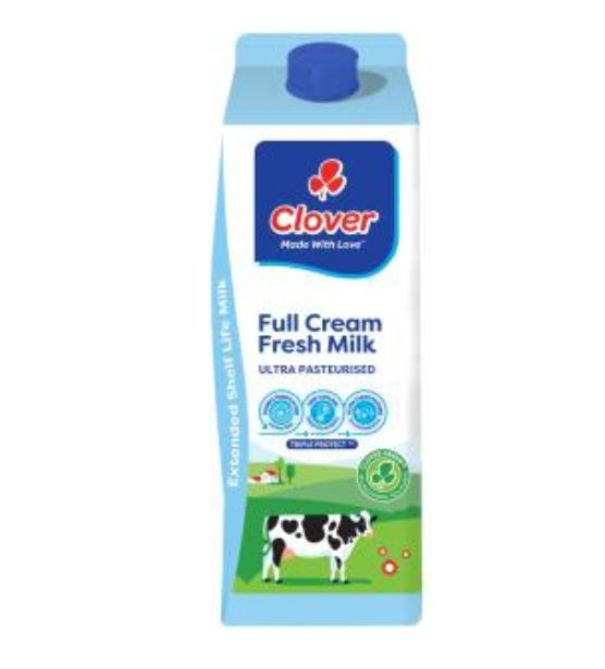 Clover Full Cream ultra Pasteurised Milk 2L_0