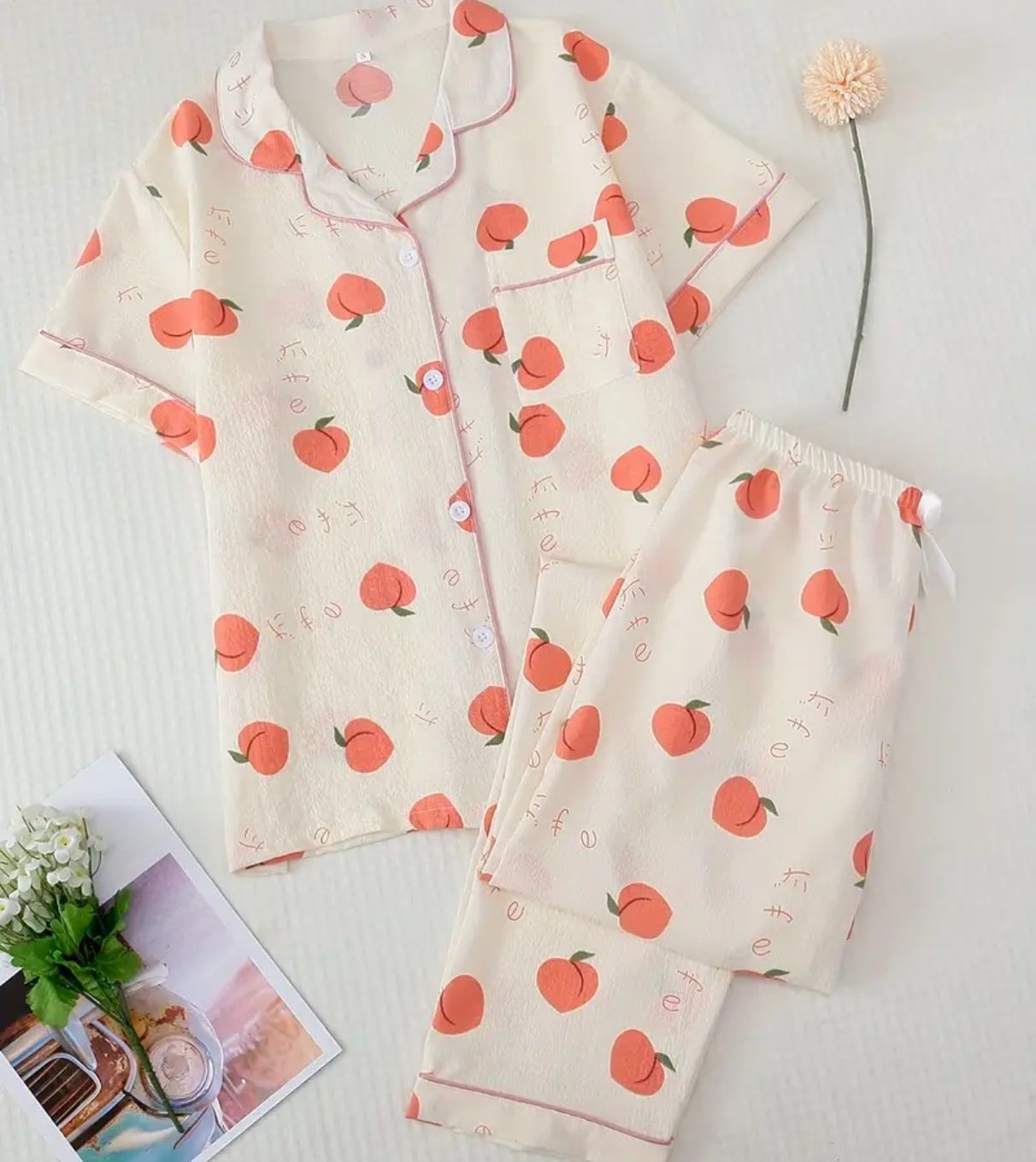 Peach pajama Korean Style_2