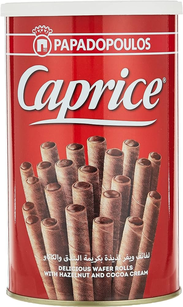 Papadopoulos Caprice Wafer Rolls Filled with Hazelnut & Cocoa Cream_0