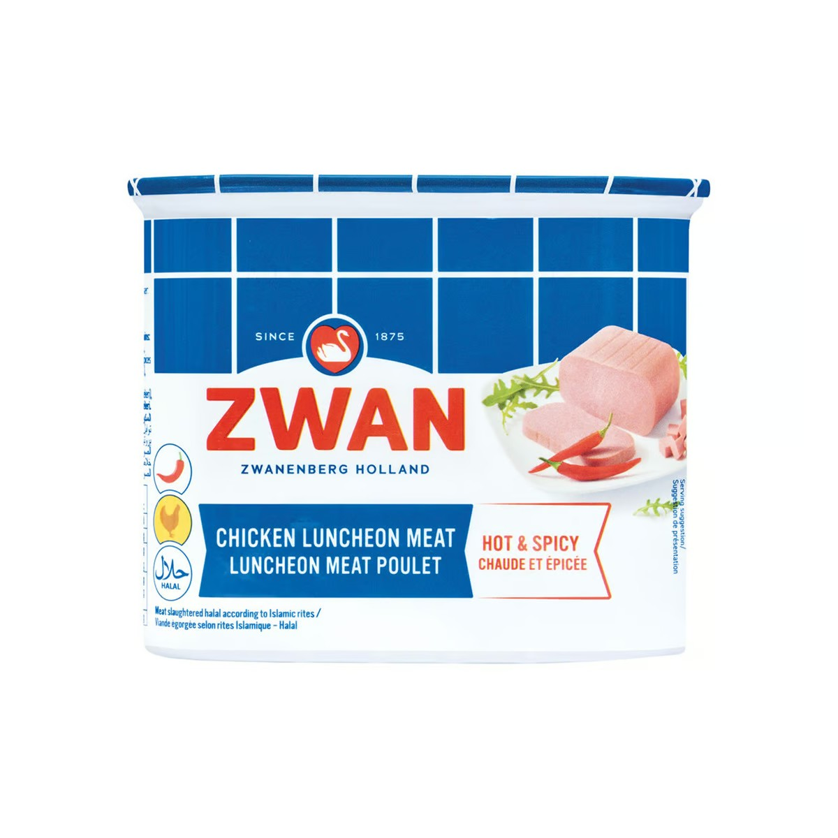 Zwan Hot & Spicy Chicken Luncheon Meat_0