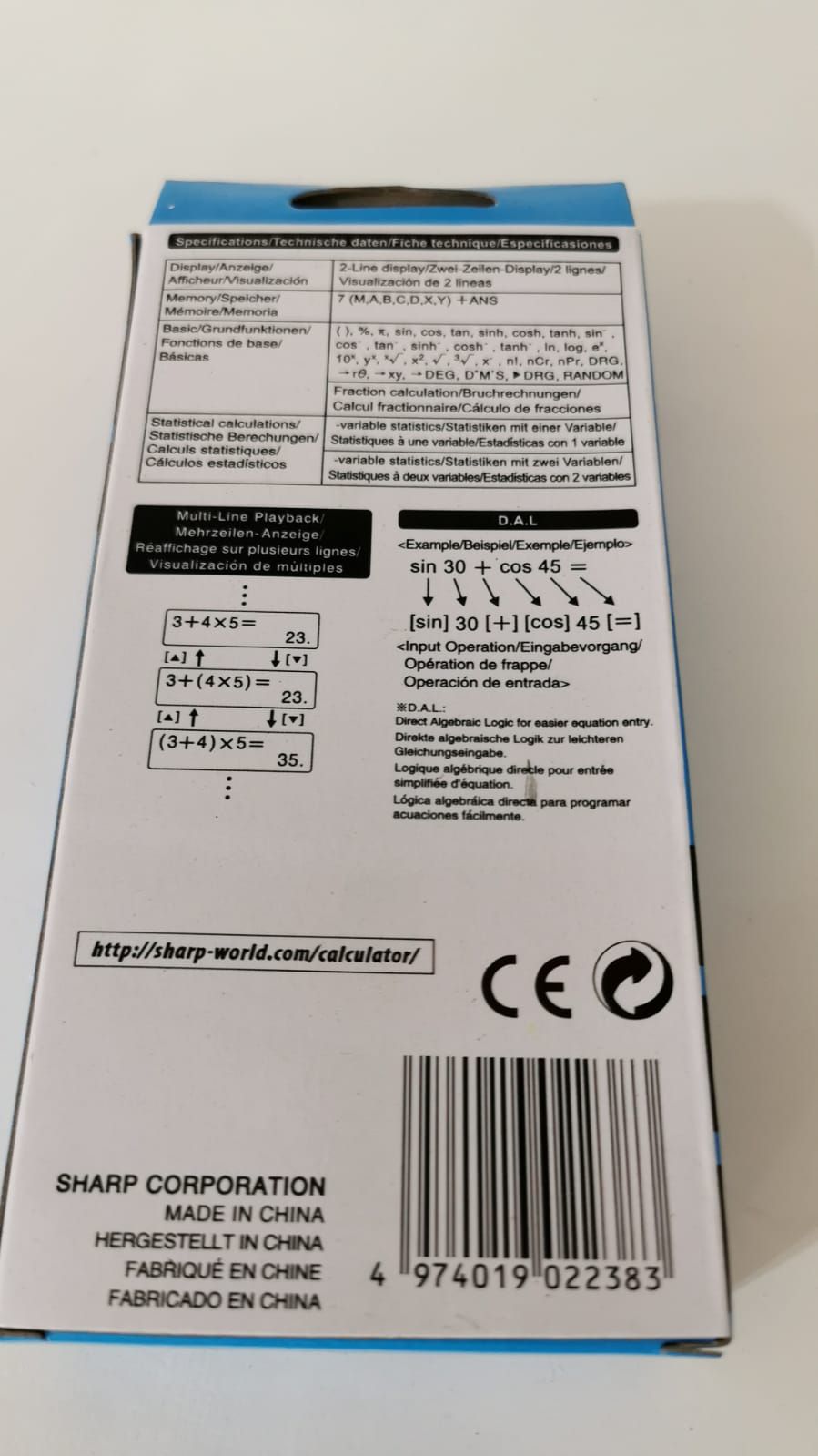 Calculatrice Scientifique Sharp_2