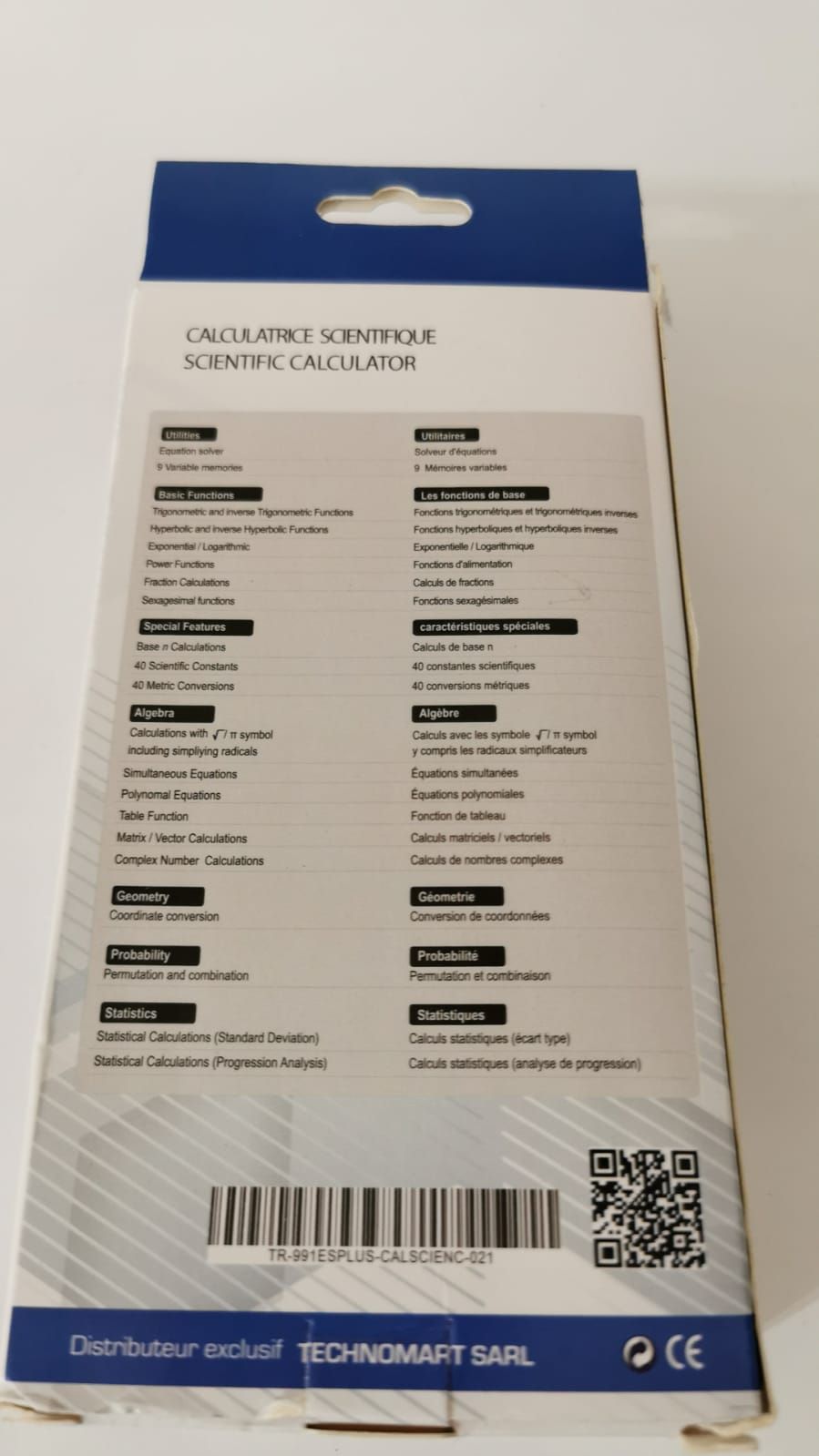 Calculatrice Scientifique QTEK_1