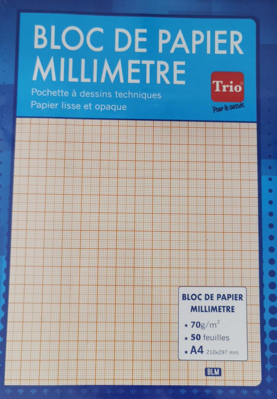 Papier Millimétré 50 feuilles_0