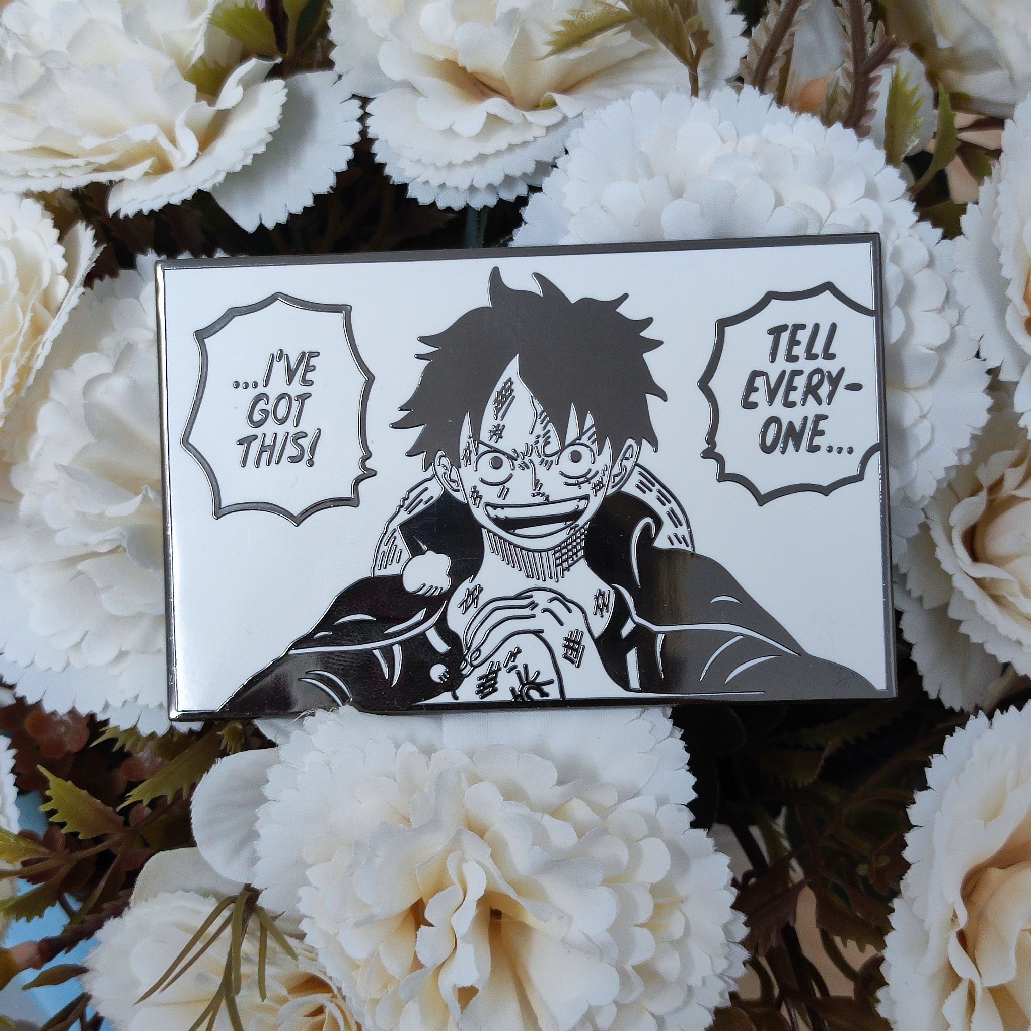 One Piece Fnart Enamel Pin - Luffy Famous Quotes_0