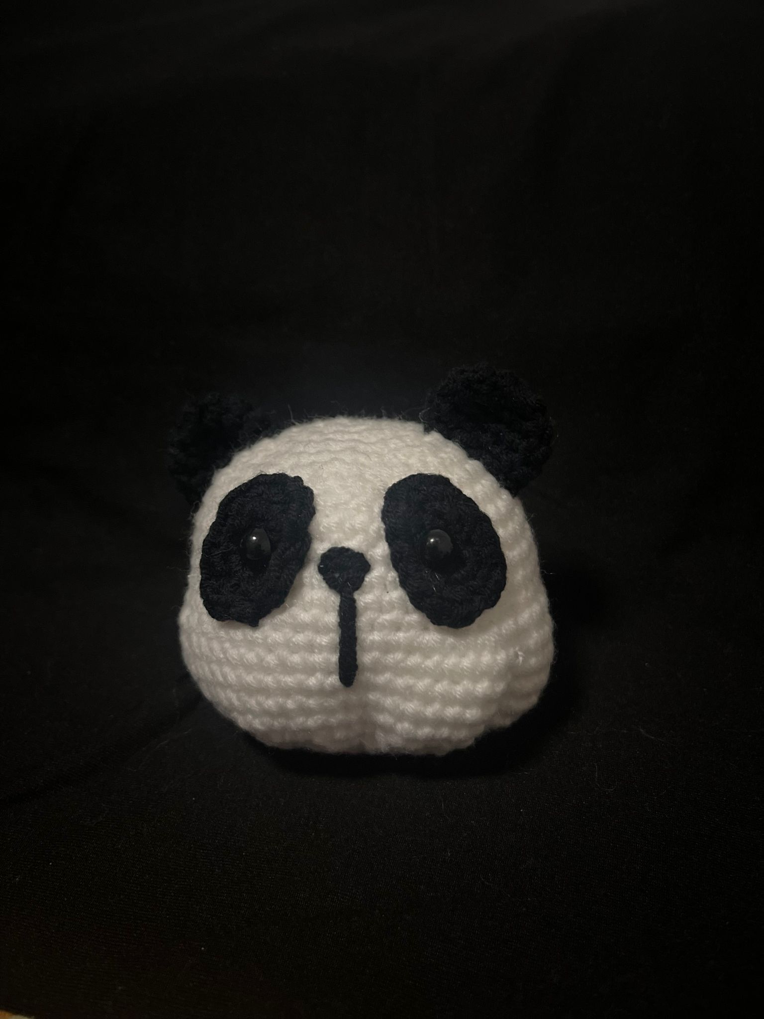 Crochet panda keychain_0