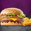 Phanda Cheesy BBQ Double Burger Meal Burger & Small Chips Meal_0