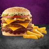 Mighty King Steer® Burger Meal Combo with Large Chips & Buddy_0