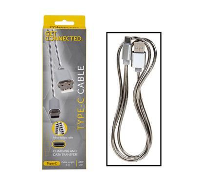 USB CABLE TYPE C 1.0 AMP ALUMINIUM 1 meter _0