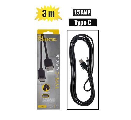 USB CABLE TYPE C 1.5 AMP-3 Meter_0