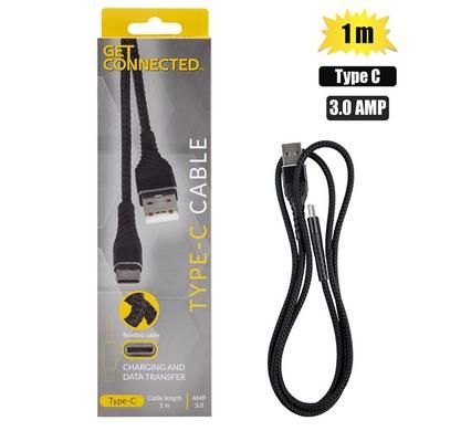 USB CABLE TYPE C 3.0 AMP 1meter_0