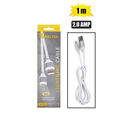 USB CABLE LIGHTNING 2.0 AMP 1 Meter _0