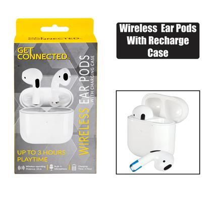 WIRELESS EAR PODS WITH RECHARGE CASE_0