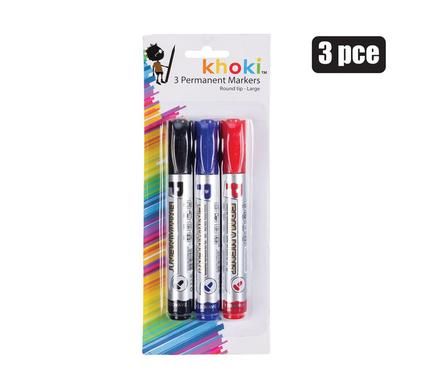 MARKER PERMANENT ROUND TIP PACK-OF-3_0