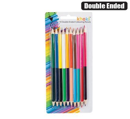 PENCIL DOUBLE ENDED COLOURED PACKED 10_0