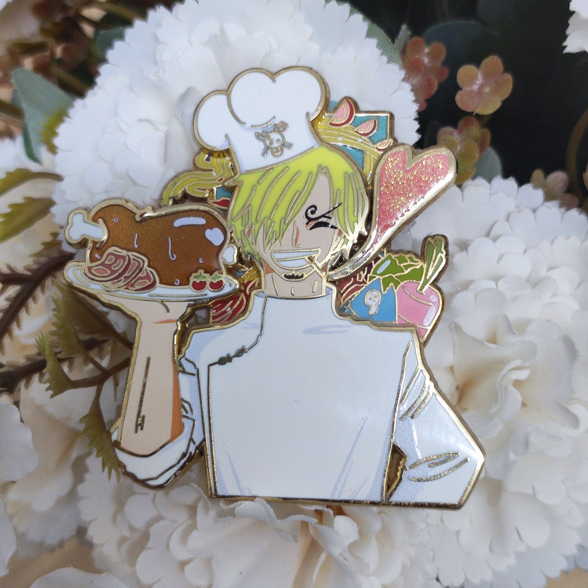 One Piece Fanart Cook Enamel Pin_0