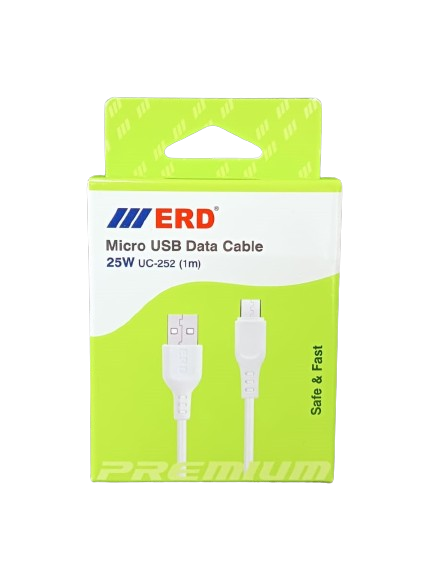 ERD UC-252 1Meter Micro USB Cable 25W White Color_1