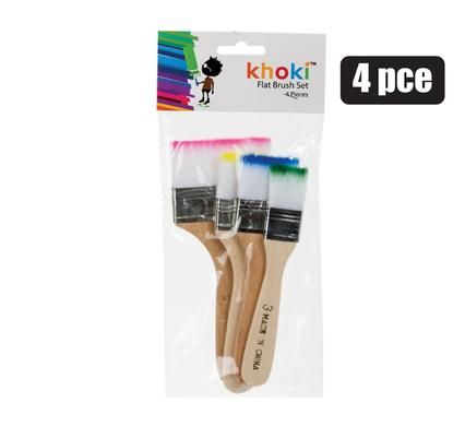 BRUSH SET FLAT 4 PIECES_0