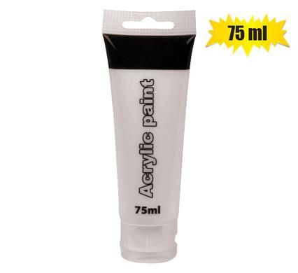 PAINT ACRYLIC TUBE 75ml WHITE_0