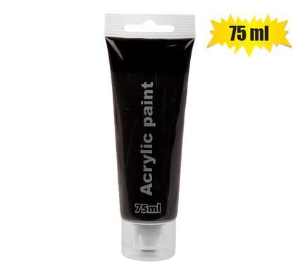 PAINT ACRYLIC TUBE 75ml BLACK_0