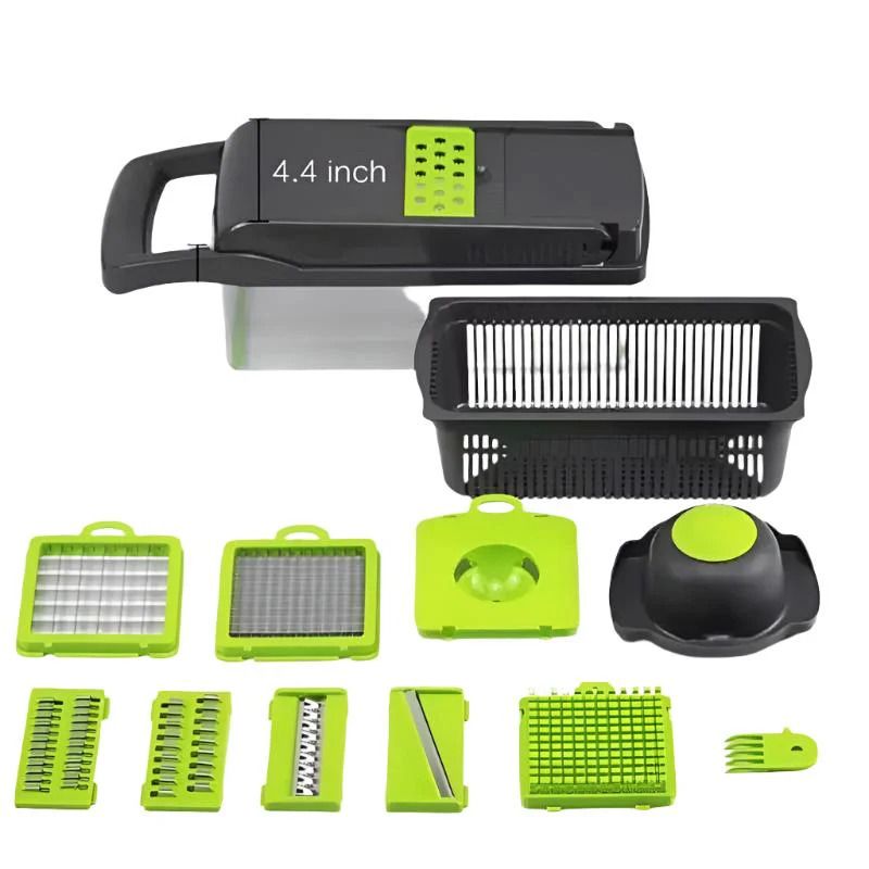 Multifunctional Vegetable Cutter and Slicer, Mandoline Slicer 12 in 1 Vegetable Slicer Manual_1