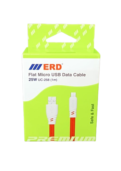 ERD UC-258 Micro USB Data Cable, 1 Meter, 25W, Red_1