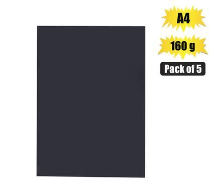 BOARD A4 160g SHEET BLACK 10 PACK_0