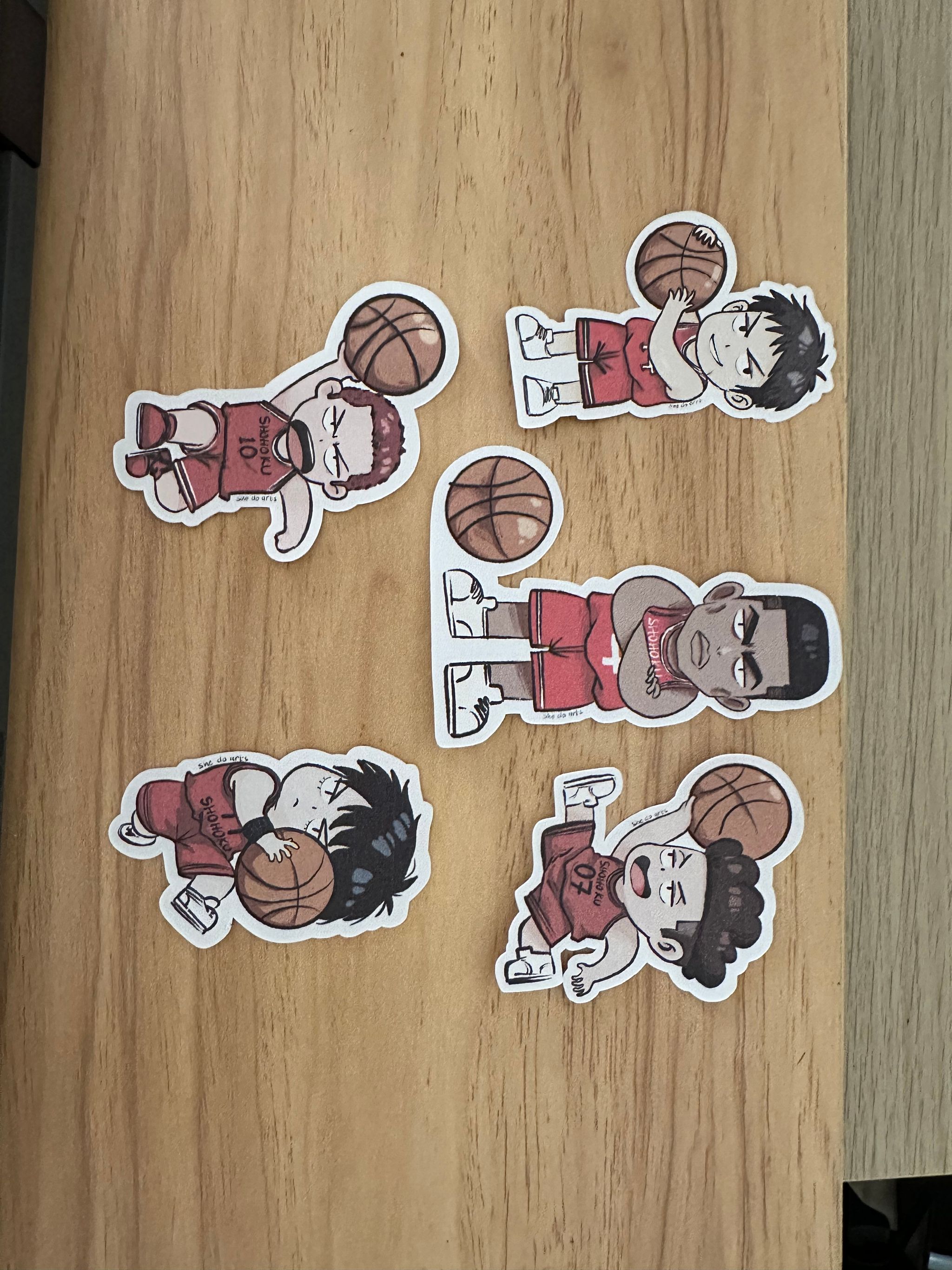 5x slam dunk stickers_2