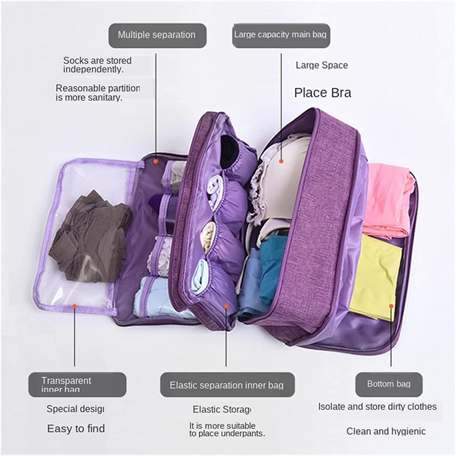 Bra panties/boxers and socks Travel Case_0