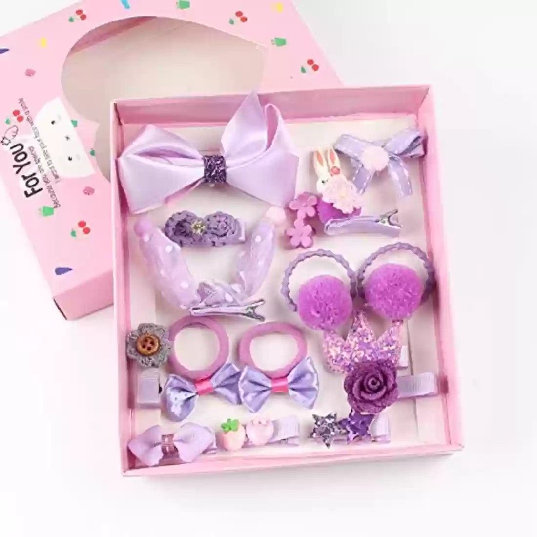 18pcs/set Gifts Box Kid Fashion Hair Accesories_0