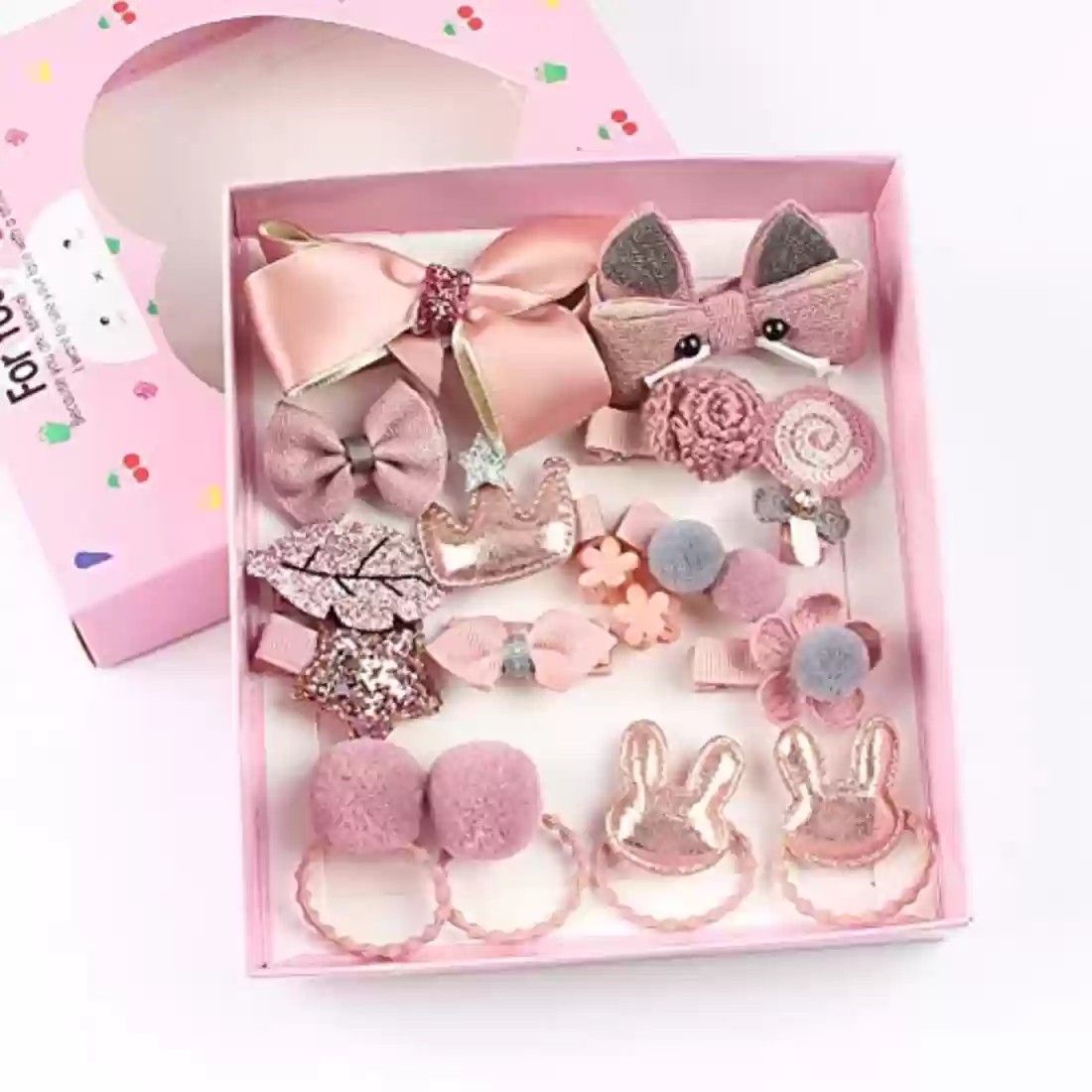 18pcs/set Gifts Box Kid Fashion Hair Accesories_0