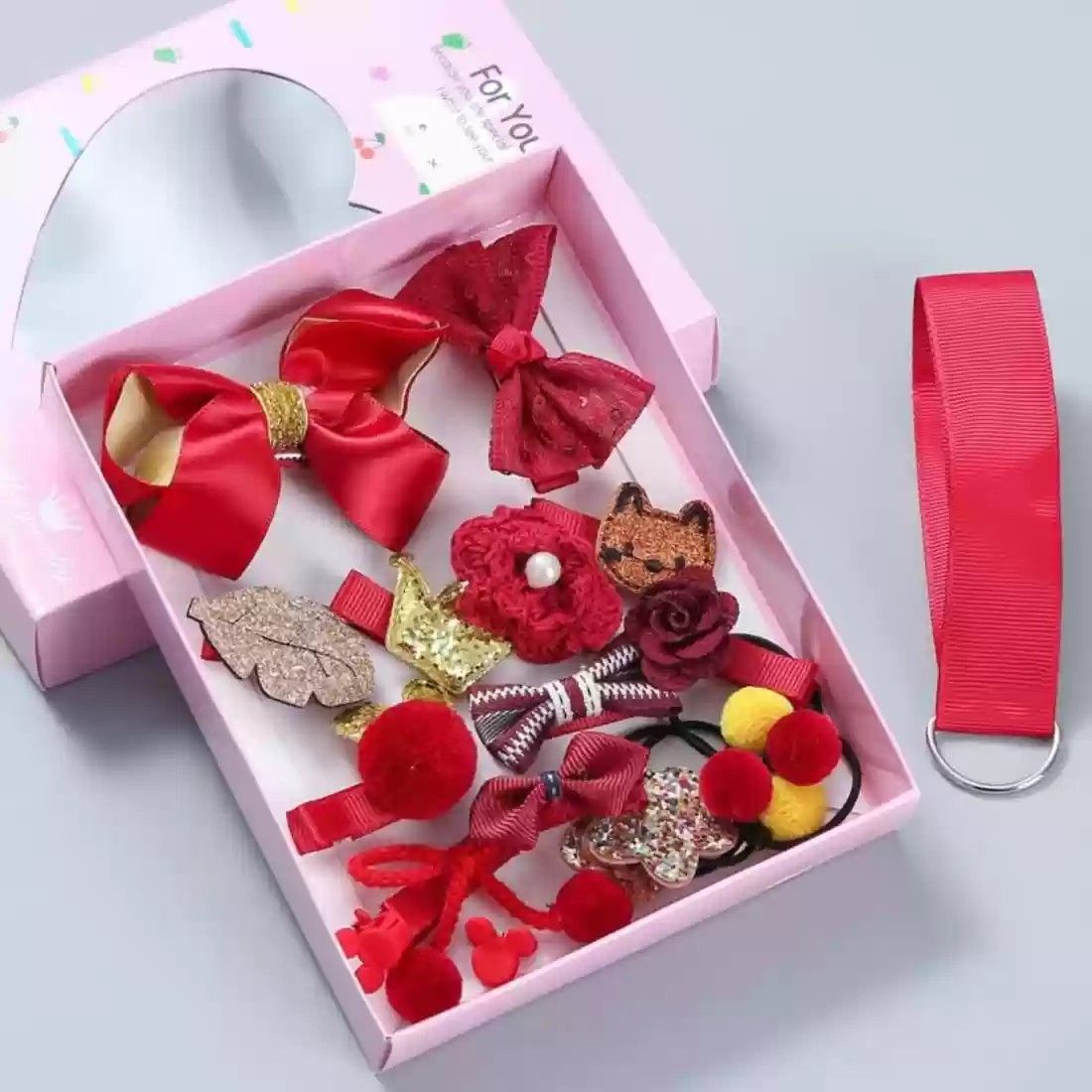 18pcs/set Gifts Box Kid Fashion Hair Accesories_0