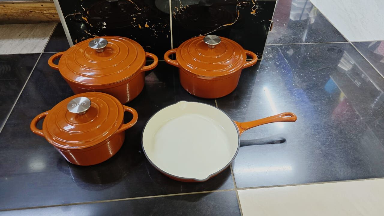 Enamel Cast Iron Cooking Pots_0