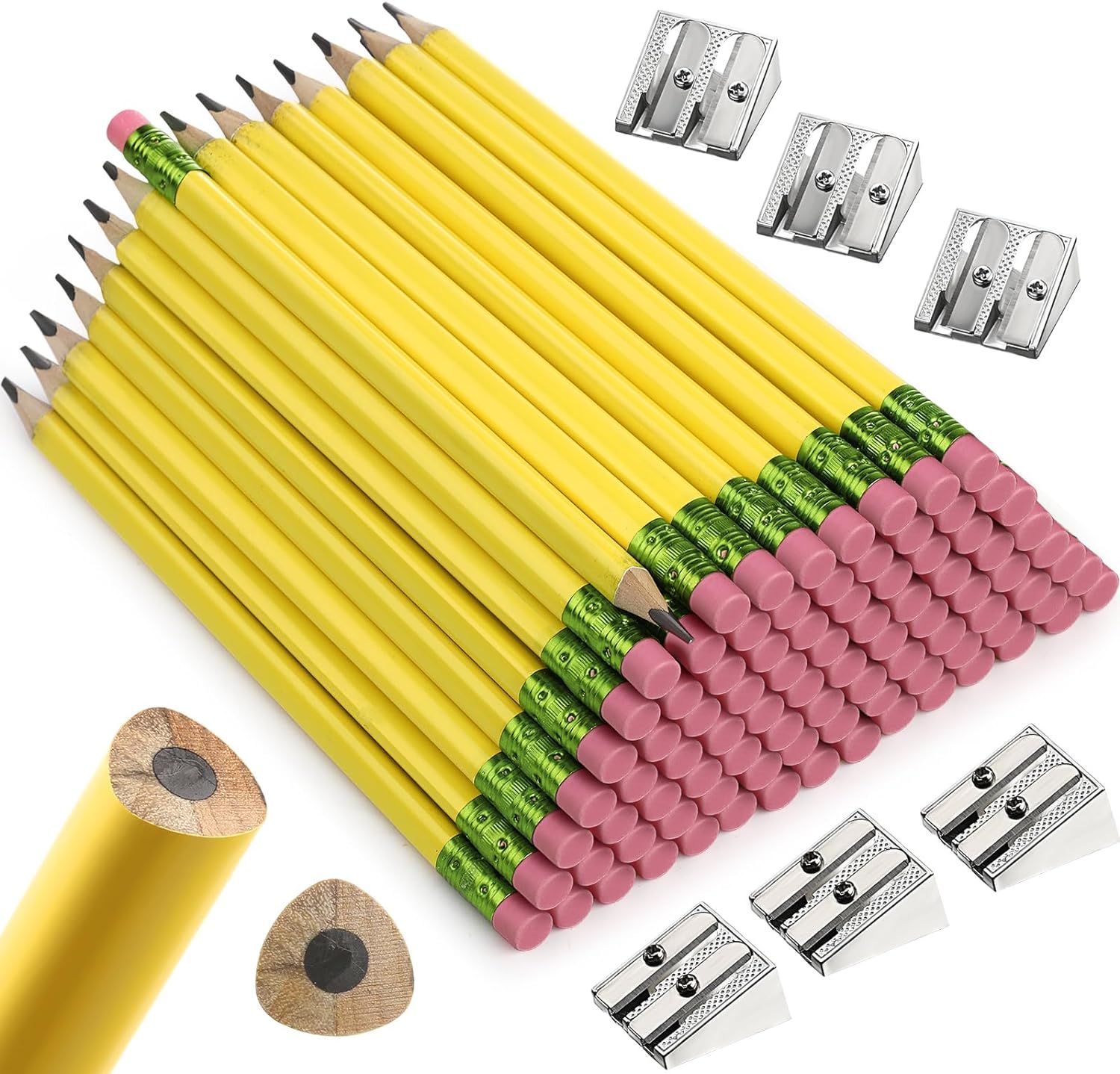 6 Pack Yellow Jumbo Pencils_0