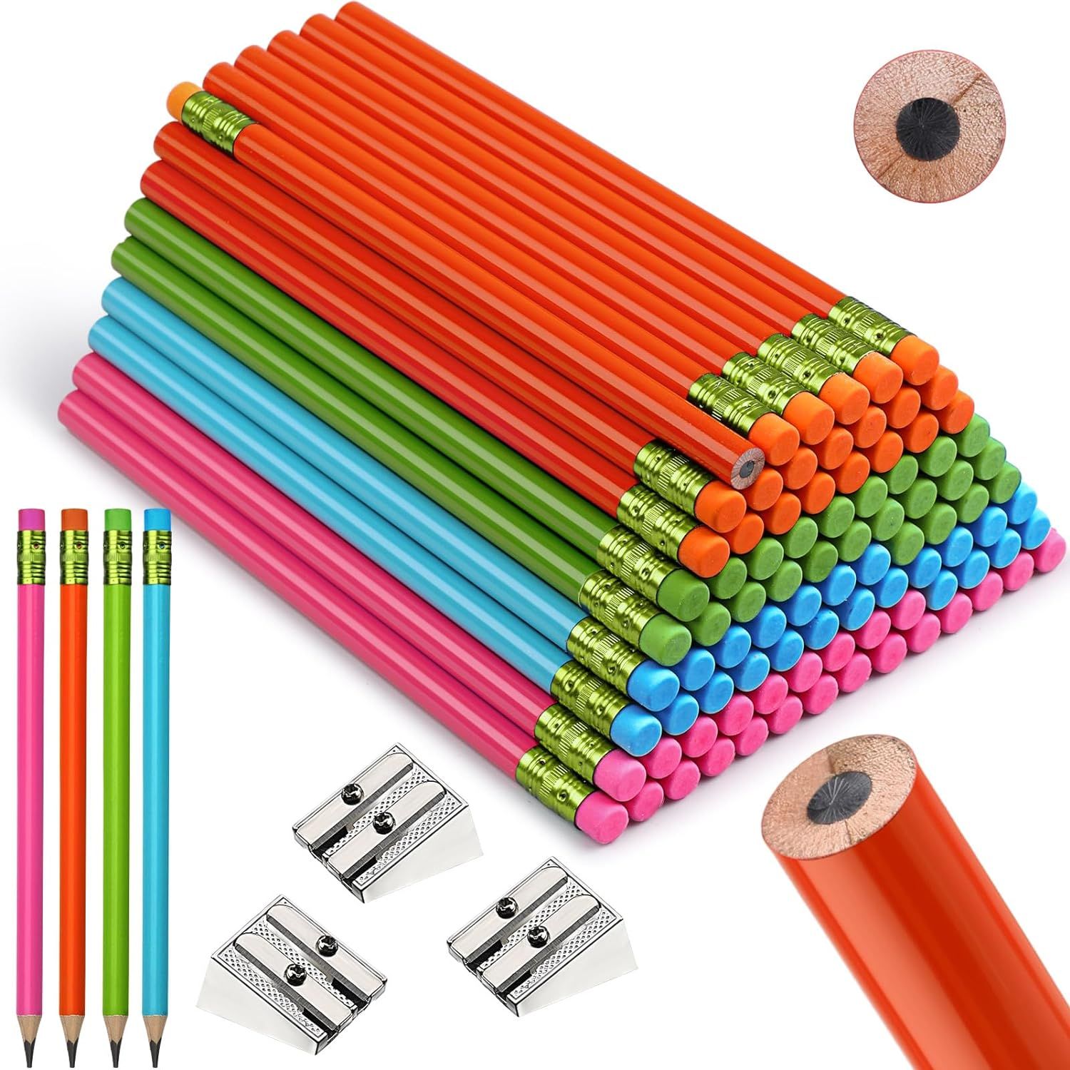6 Pack Mixed Jumbo Pencils_0