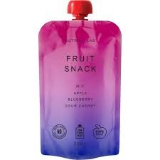 Nutrino Lab Fruit Snack Apple  Blueberry & Sour Cherry Puree - no added sugar  preservatives free_0