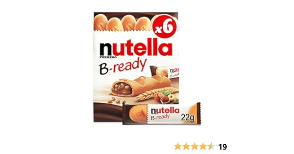 Nutella Ferrero B-Ready Wafer Filled with Hazelnut Spread (5+1 Free)_0