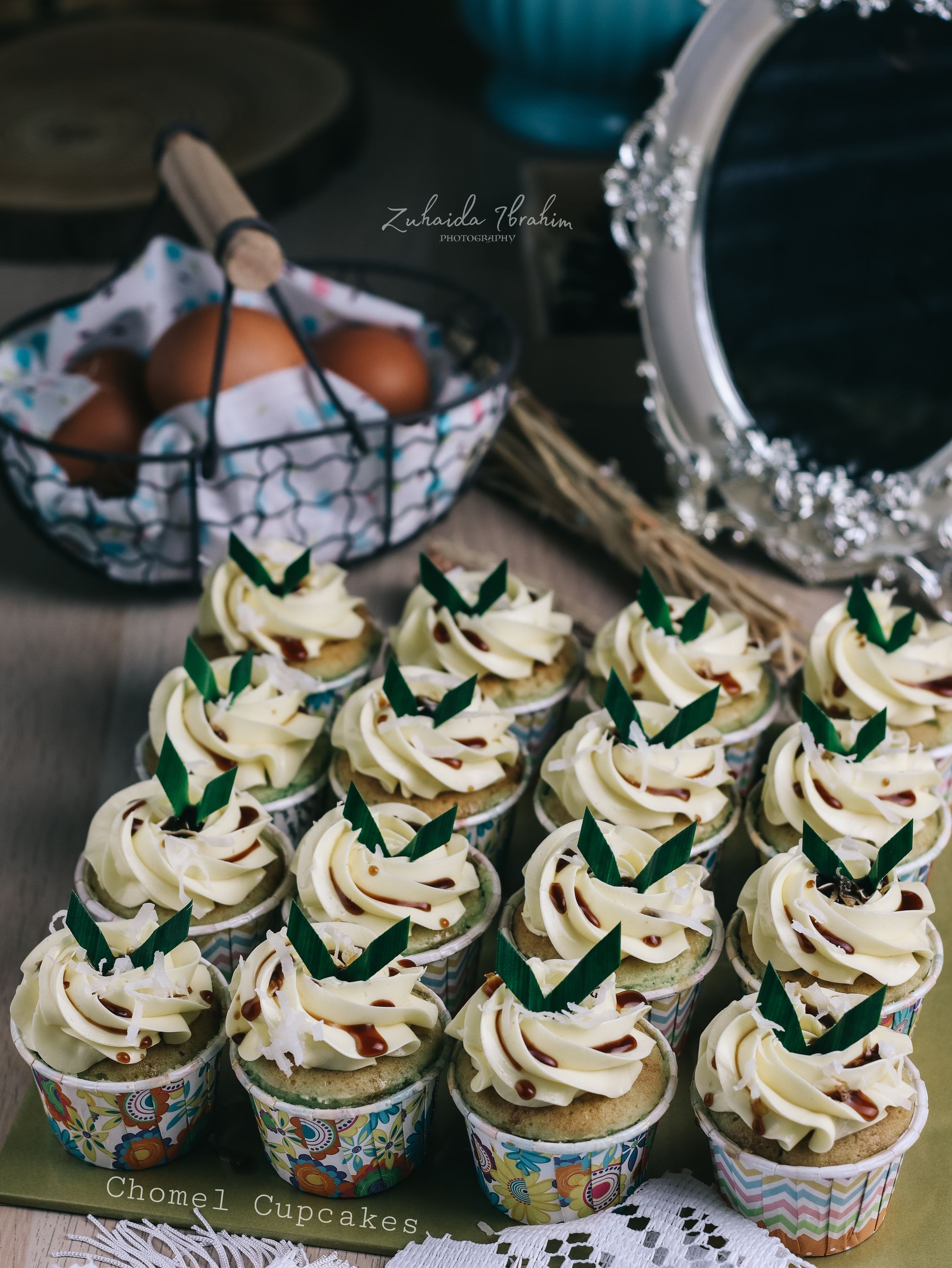 Pandan Gula Melaka Cupcakes with Swiss Meringue Buttercream _2