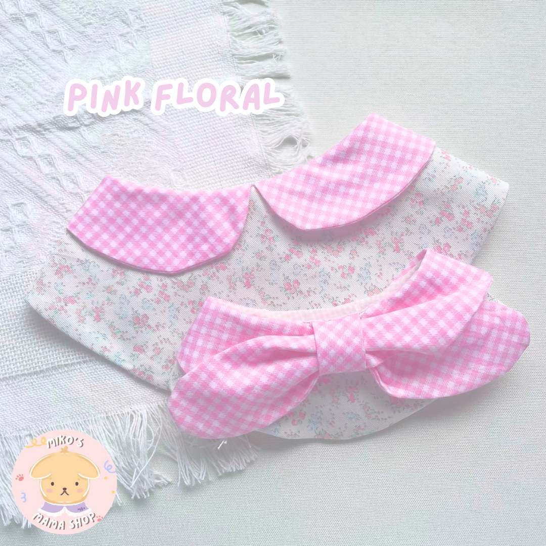 Pink Floral Ribbon Collar (Premium)_0