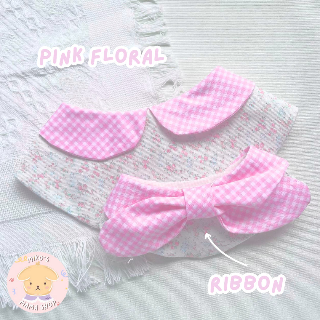 Pink Floral Ribbon Collar (Premium)_1